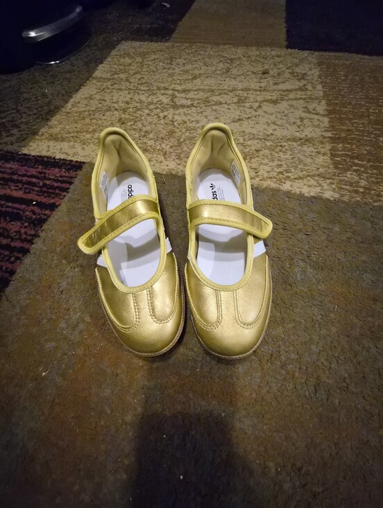 adidas Shoes - Girls' Metallic Gold Mary Jane Kids Shoes